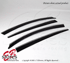 Ctlpwv-lgs0611 Unbranded Window Visors Rain Guards Guard Low Profile Chrome Trim