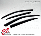 Ctlpwv-lls430106 Unbranded Window Visors Rain Guards Guard Low Profile Chrome Trim
