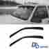 Da-92455 D O Motor 2pc Front Door Sun Rain Guard Wind Deflector Vent Shade Window Visors Smoke Tint