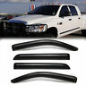 Da-94845 Sun Rain Vent Side Window Visor For Dodge Ram Mega