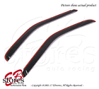 Dcwv-f1509703-scin Generic Smoke Tinted In Channel Visor Deflector For Ford Regular