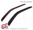 Dcwv-f2509799-scin Unbranded Smoke Tinted In Channel Visor Deflector Ford Regular Cab