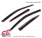 Dcwv-hc0105-4d Unbranded Smoke Tinted Vent Visor Deflector For Honda Civic Sedan
