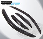 Dgwv-csi0711ec Generic Rain Deflector Visor Dark Grey Chevy Silverado Ext Cab