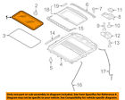 Fl3z18500a18a Ford Oem Moonroof Glass