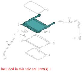 Cp9z5451070aa Ford 2012-2014 Focus Sunroof Frame Used Oem