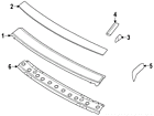 G3112-1grma Nissan Genuine Oem Wshield Header