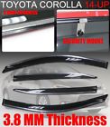 Guard 14-15 Shade Smoke Style Oe Rain Vent Up Wind Corolla Sun Window Visor