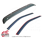 Lcvs-plv9603 Unbranded Sunroof Rain Guard Visor Light Grey For Plymouth Voyager