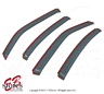 Lcwv-np9095 Unbranded Light Tinted In Channel Visor Deflector For Nissan Pathfinder