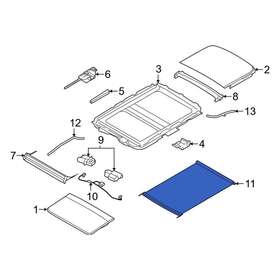 8a5z54519a02aa Lincoln Oe For Mks 2009-2016 Sunroof Cover