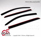 Lpwv-gms1516-cc Unbranded Window Visors Rain Guards Guard Slim Low Profile Visor