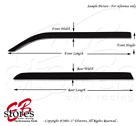Lpwv-si0811-4d Unbranded Window Visors Rain Guards Slim Vent Shade For Subaru