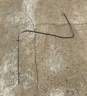 1267800977 Mercedes Benz Sunroof Cable Tube W126 260se 350sd 300se 420se 500se 560se 86-91 Swb
