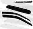 Wvsr-nnv1016 Nv200 Generic Outside Mount Sun Visor Deflector Sunroof 3pcs 10-16 Fit Nissan