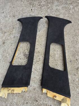 Oem 51437894393 Bmw E39 M5 530 1997-2003 Alcantara B Post Cover Panel Trim Molding