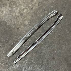 90155556041 Porsche 911 912 Targa Stainless Steel Windshield Trim Pair Set Left And Right