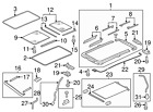 8r0-877-459-a Q5 Sq5 Audi Genuine Sunroof