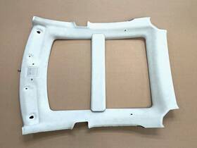 1039464 Tesla 2012-2016 Model S Panoramic Roof Headliner Bow Cover White Oem Lot2509