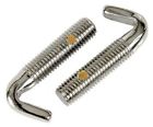 W-352a Classic Headquarters Camaro Chevelle Convertible Chrome Latch Hook Pair