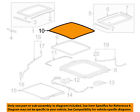25842116 Weather Oem Strip Sunroof-outer Gm