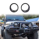 Wranlightcover-3 Vsek Jeep Wrangler Jk Matte Black Front Bezel Cover For