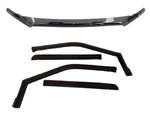 Wade Bug Shield & In-channel Wind Deflectors Smokey Black Ford F150 Crew. Fixed Price $176.27.