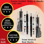 Oem Front Struts & Rear Shocks For 1982-1992 Pontiac Firebird Yr Warranty. Fixed Price $229.98.
