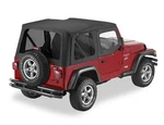 Tj Black Denim Replacement Soft Top For Jeep Wrangler W/ Tinted Windows. Fixed Price $504.99.