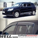 Wellvisors Window 09-17 For Volkswagen Tiguan Side Deflectors Chrome. Fixed Price $89.99.