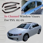 In-channel Vent Window Rain Visors Sun Snow Guards Fits Acura Tsx 2004-2008. Fixed Price $48.99.