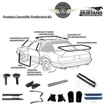 1987 Ford Mustang Convertible 27 Piece Premium Weatherstrip Kit Fox Body. Fixed Price $625.99.