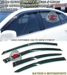 Fits 98-05 Lexus GS300 GS400 GS430 4DR Jdm Side Window Rain Guard Visor (tinted). Fixed Price $62.99.