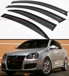 Smoke Tinted Clip On Window Visor W/ Black Trim For 2006-2010 Vw MK5 Jetta Sedan. Fixed Price $32.95.