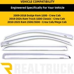 Avs Ventvisor Front & Rear Chrome Window Deflectors For Ram 1500 2500 3500. Fixed Price $159.99.