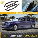 Fit Subaru Impreza 17-25 In-channel Window Visor Rain Sun Shade Guard Deflectors. Fixed Price $59.99.