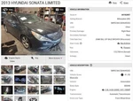 (local Pickup Only) Roof Glass Vin 5TH Digit Hybrid Front Fits 11-15 Sona. Fixed Price $144.90.
