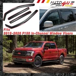 Fits Ford F150 Crew Cab 2015-2021 In-channel Window Visors Vent Guards Deflector. Fixed Price $39.89.