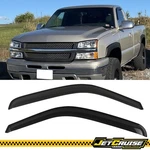 Fits 99-07 Chevy Silverado Gmc Sierra Standard Cab Acrylic Window Visors 2PC Set. Fixed Price $28.99.