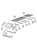 Genuine Mopar Roof Bow 68134047AC. Fixed Price $302.58.