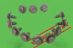 Oem Genuine Bmw Fender Frame Hardware Bolts 10 Mm Set Of 12 Pcs. Fixed Price $30.48.