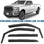 Rain Guards Vent Visors Shade For 2019-2026 Ram 2500/3500 Crew Cab. Fixed Price $73.49.