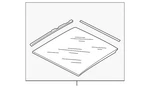Genuine Volkswagen Sunroof Glass 5GM-877-071. Fixed Price $1332.76.