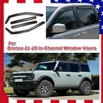 Fits Bronco 2021-2025 In-channel Window Rain Visors Sun Guards Vent Deflector. Fixed Price $47.99.
