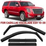 Rain Guards Vent Visors Shade For 2015-2020 Cadillac Escalade Esv. Fixed Price $62.99.