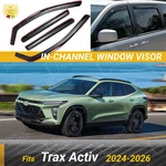 Fits Chevrolet Trax Activ 2024-2026 In-channel Window Visor. Fixed Price $59.79.