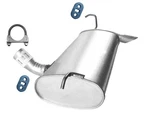 Rear Muffler Assembly W/ Hangers Fits Jeep Wrangler 3.6L 2012-2017. Fixed Price $224.00.