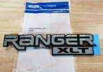 New 1993-2005 Ford Ranger Xlt Driver Passenger Chrome Fender Emblem, Oem. Fixed Price $44.95.