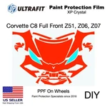 Corvette C8 Z51, Z06, Z07 2020-25, Pre-cut Kit Diy, Full Front, Ppf Gloss. Fixed Price $399.00.
