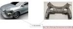 Rear Crossmember Subframe Oem 22-25 Toyota Corollacs. Fixed Price $400.00.